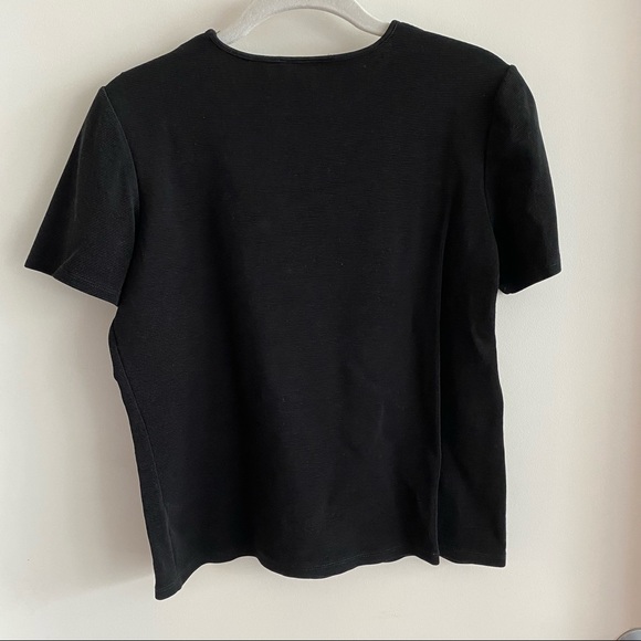 Ann Taylor Boxy Subtle Crop Ribbed Top - Picture 6 of 8